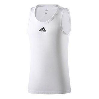 adidas Printing Logo Basketball Sports Vest White EJ5612