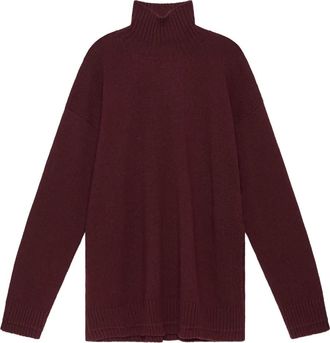 Maliparmi turtleneck ribbed sweater - Red