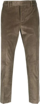 Pantaloni Torino Velvet Slim Fit Broek - Heren - Slim Fit Broeken - Groen - 2XL - Polyester - Broeken