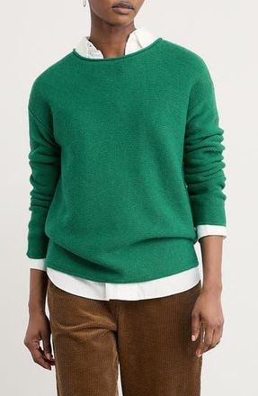 Seasalt Cornwall Fruity II Merino Wool Blend Sweater in Knit Melange Glade at Nordstrom Rack, Size 12 Us / 16 Uk