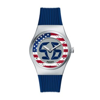 Fossil Mens World Flags Big Tic 40mm USA Watch
