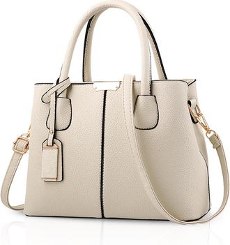 Nicole & Doris Woman Handbags Fashionable Handbags for ladies handbags luxury handbags crossbody bags PU leather Beige
