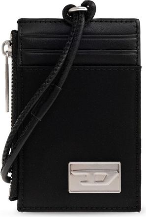 Diesel Multi-Pkts Kaarthouder - Heren - Portefeuilles - Zwart - ONE Size - Leer - Accessoires