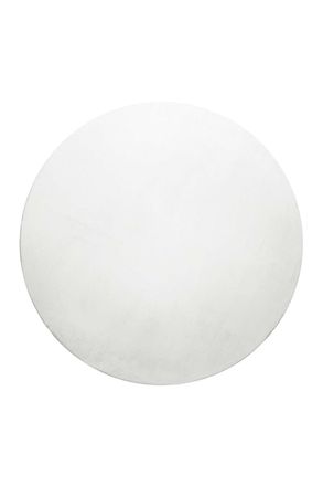 Homie Living Alfombra redonda de pelo corto (15mm) blanco 200 cm