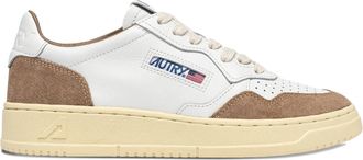 Autry White Medalist Low Perforated Leather Sneakers