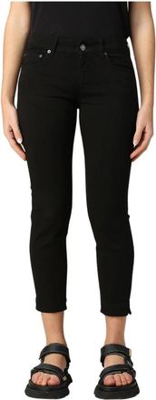 Dondup Denim Rose Cropped Jeans - Dames - Cropped Jeans - Zwart - W26 - Denim - Jeans