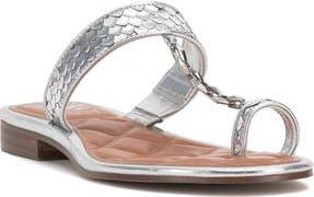 Vince Camuto Lexiea Toe Loop Sandal in Lux Silver at Nordstrom Rack, Size 9.5