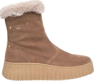 Nero Giardini Stivaletti con plateau in camoscio - - Shoes - Donna - Beige - 39 EU