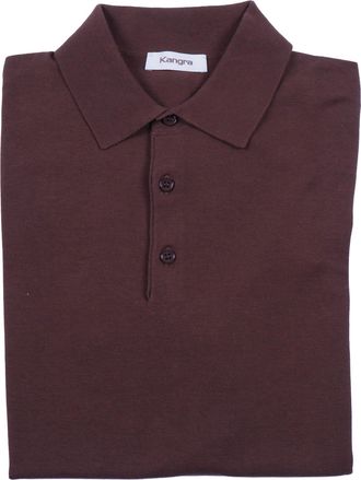 Kangra Cashmere Kangra-Kaschmir-Poloshirt mit Bottoni Rasata Calata