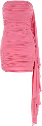 Alexander Wang Asymmetric Ruched Strapless Mini Dress - female - Alexander Wang - Party Dresses - Pink - XS - Dresses