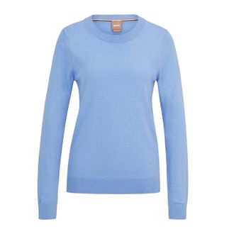 HUGO BOSS Dames/Dames Feganasi Sweater Top (Blauw)