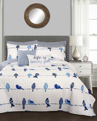 Lush Décor Lush Decor Rowley Birds Quilt 7Pc Set