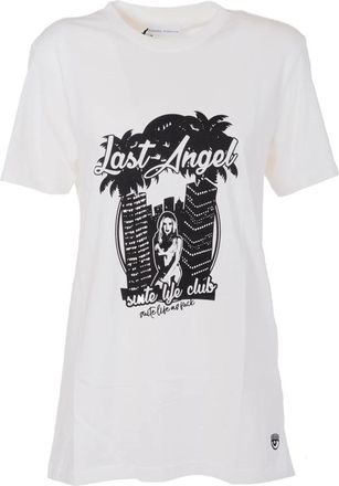 Chiara Ferragni Lastangel T-Shirt - Dames - T-shirts - Wit - S - Katoen - Tops