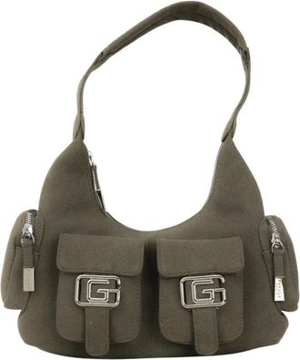 Ga&euml;lle Paris Cargo Stijl Groene Schoudertas - Dames - Schoudertassen - Groen - ONE Size - Polyester - Tassen