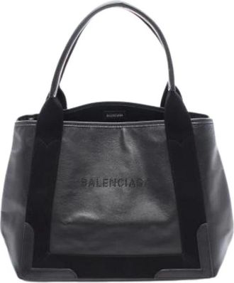Balenciaga Pre-owned Handbags, female, Black, Size: ONE SIZE Pre-owned Vintage Leather Handbag
