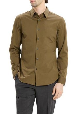 Theory Sylvain ND Structure Knit Button-Up Shirt in Duffle - 2Gy at Nordstrom Rack, Size Medium