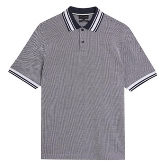 Ted Baker Phenes Regular Fit Getextureerd Marineblauw Poloshirt