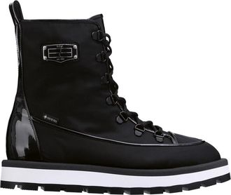 H&ouml;gl Walker Wedge Enkellaarzen - Dames - Veterlaarzen - Zwart - 36 EU - Nylon - Schoenen