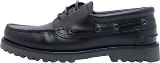 Garment Project Ollie Boat Shoe - Heren - Bootschoenen - Zwart - 40 EU - Leer - Schoenen