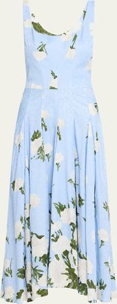 Prabal Gurung Floral-Printed Midi Dress