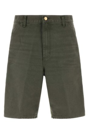Carhartt Work in Progress Dark Green Solid Shorts