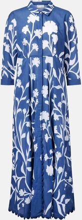 Juliet Dunn Abito lungo in cotone con stampa