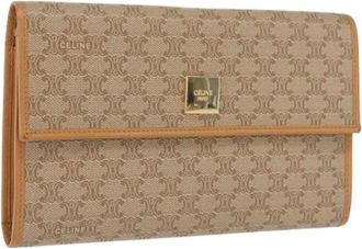 Celine Pre-owned Wallets, female, Beige, Size: ONE SIZE Pre-owned Long Wallet