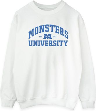 Disney Dames/Dames Monsters University Logo Sweatshirt (Wit)