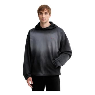 Diesel Heren, Sweatshirts & Hoodies, Zwart, Maat: 2XL Katoen