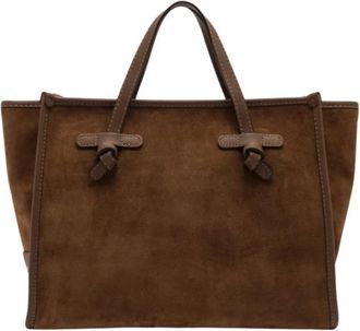 Gianni Chiarini Miss Marcella 32 Tote - Dames - Shoppers - Bruin - ONE Size - Leer - Tassen