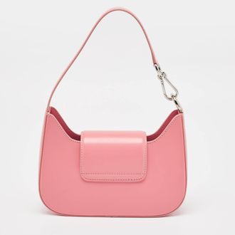 Lancel Pink Leather Sixtine De Lancel Hobo