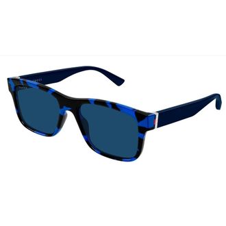Gucci 2085S Zonnebril - Heren - Zonnebrillen - Blauw - 55 MM - Accessoires