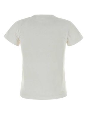 Valentino Garavani Womens White Cotton T-Shirt Biancorosso Exterior