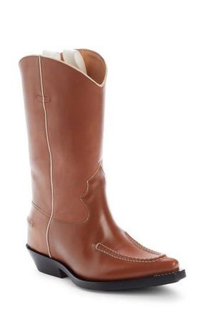 Chlo&eacute; Nellie Western Boot in Ochre Delight at Nordstrom Rack, Size 6Us / 36Eu