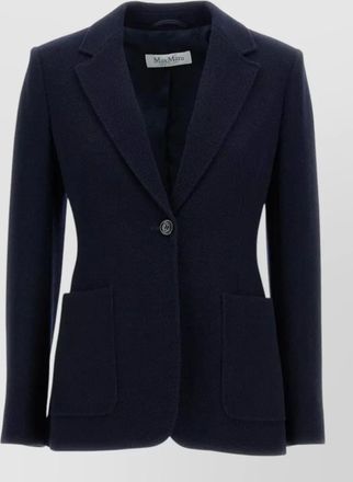 Max Mara tailored jacket notched lapels patch pockets cuffs