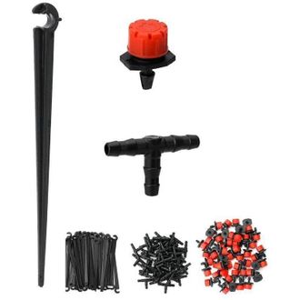 OEM Kit Di Irrigazione Automatico Per Giardino Da 150 Pezzi: Irrigatori A Goccia, Raccordi A T E Picchetti Di Fissaggio