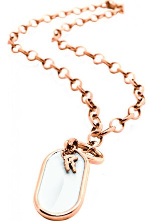 Folli Follie Womens 3N1T013RW70 Ladies Necklace - Rose Gold Stainless Steel - One Size