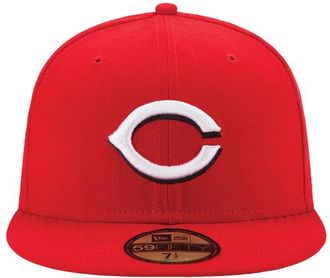 New Era Womens Cincinnati Reds Reds 59Fifty Authentic Cap - Adult Red/Red Size 6 7/8