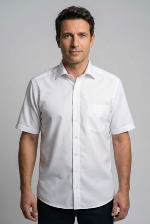 Olymp Businesshemd OLYMP Luxor modern fit, Herren, Gr. 37, N-Gr, beige, Web, Obermaterial: 100% Baumwolle, tailliert, Hemden Businesshemd, Kentkragen, b&uuml;gel