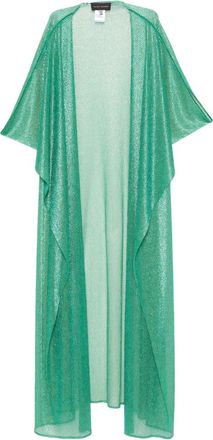 Talbot Runhof metallic-effect cardigan - Green