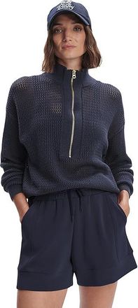 Varley Atrium High-Rise Shorts Womens Shorts Navy : XXS 4.5, Elastane/Polyester/Viscose