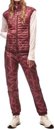 Indyeva Womens Garma Vest In Dark Bark Root Print