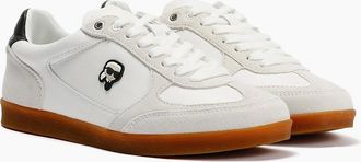 Karl Lagerfeld Womens Karl Lagerfeld Kandidate NFT Leather Womens White Trainers - Size: 3
