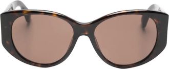 Balenciaga Occhiali da sole geometrici - Marrone