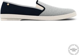 Rivieras Shoes Classic Canvas & Mesh Slip-On Loafer in Navy And Light Blue at Nordstrom, Size 39