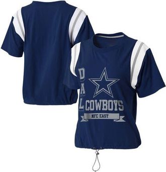 WEAR by Erin Andrews Womens WEAR by Erin Andrews Navy Dallas Cowboys Cinched Colorblock T-Shirt at Nordstrom, Size X-Small