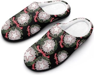 Generic Coat Arms of Italy Cotton Slippers for Women Indoor Outdoor Slipper Slip-On Memory Foam Home Shoes