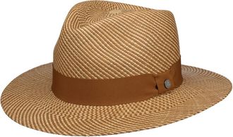 Lierys Twotone Stripes Traveller Panamahoed by Lierys