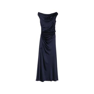 SIMKHAI Cowl-Neck Satin Maxi Dress - female - Simkhai - Maxi Dresses - Blue - 3XS - Dresses