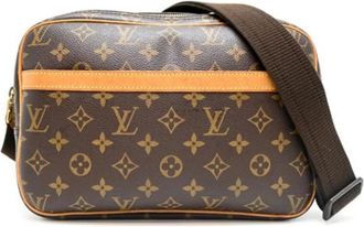 Louis Vuitton Pre-owned Monogram Schoudertas - Dames - Vintage Schoudertas - Bruin - ONE Size - Leer - Vintage